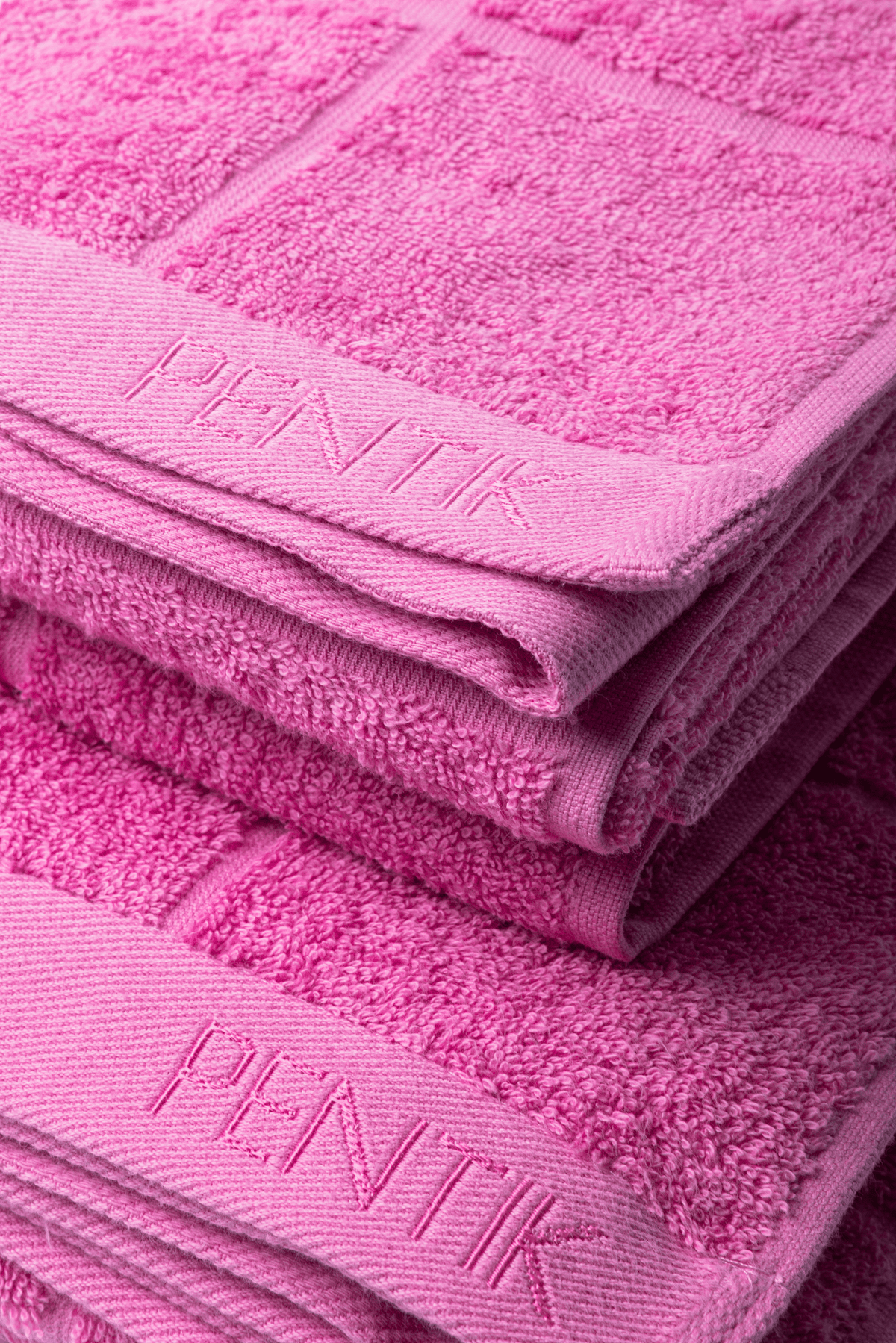 2 x Ruutu käsipyyhe + 2 x Ruutu kylpypyyhe pinkki - PENTIK - Tekstiilit/Kylpyhuonetekstiilit/Käsi- ja kylpypyyhkeet