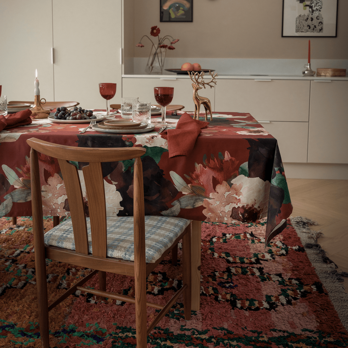 Kranssi Pöytäliina Puuvillasatiini - PENTIK - Tekstiilit/Kattaustekstiilit/Pöytäliinat