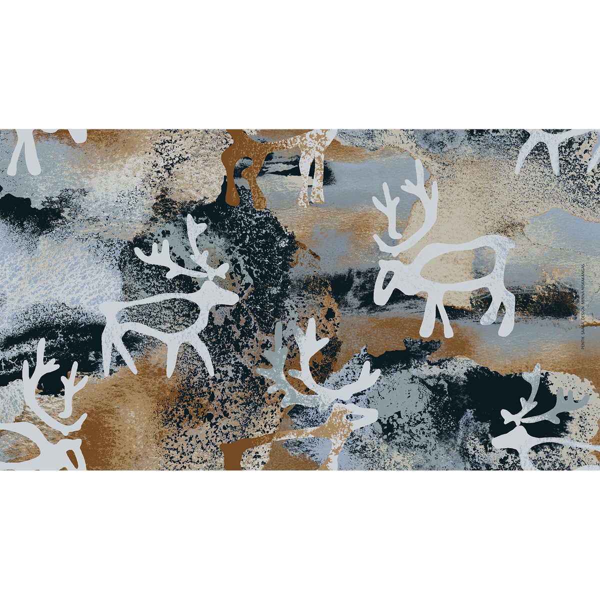 Saaga Akryylipinnoitettu Puuvillakangas