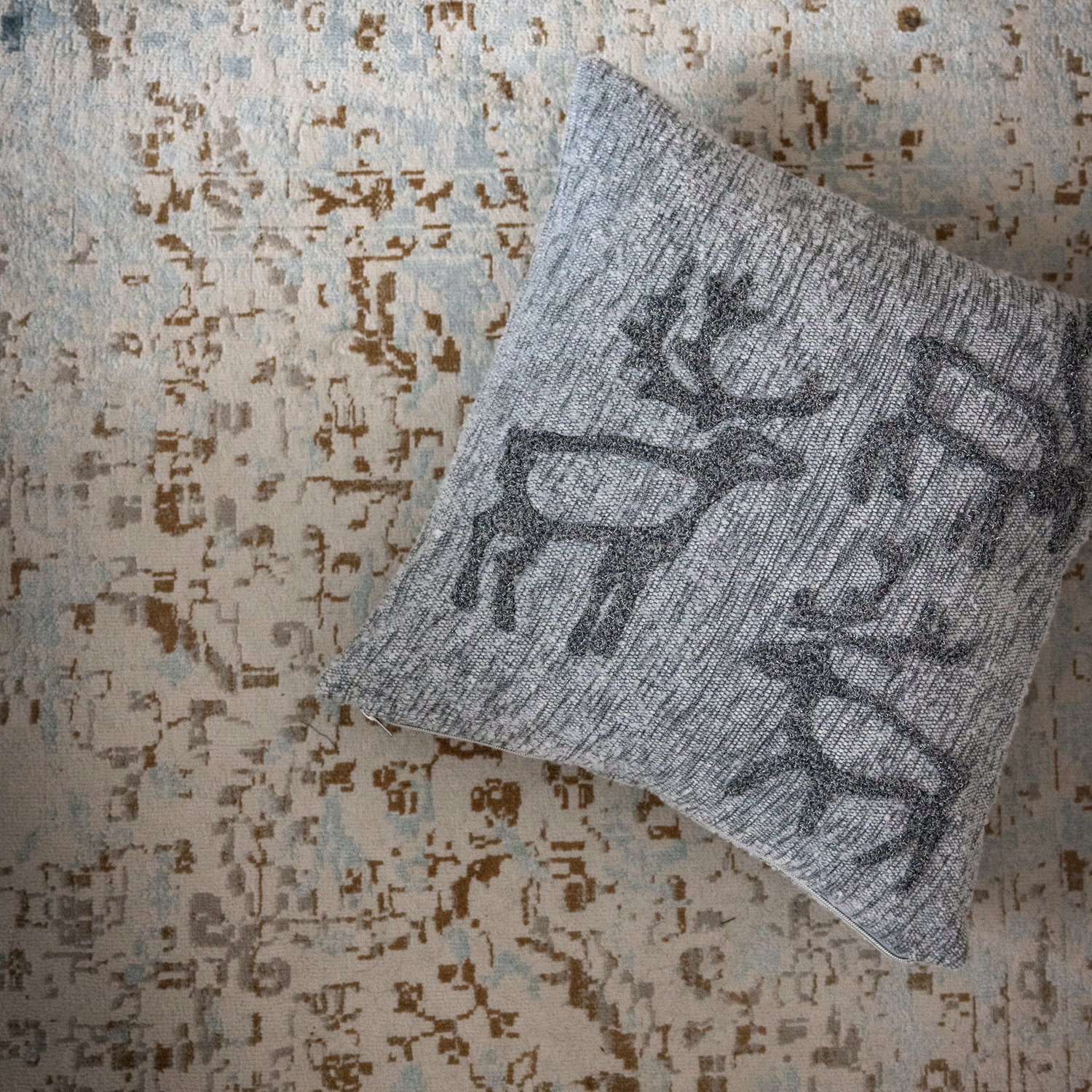 Saaga Embroidered Cushion Cover