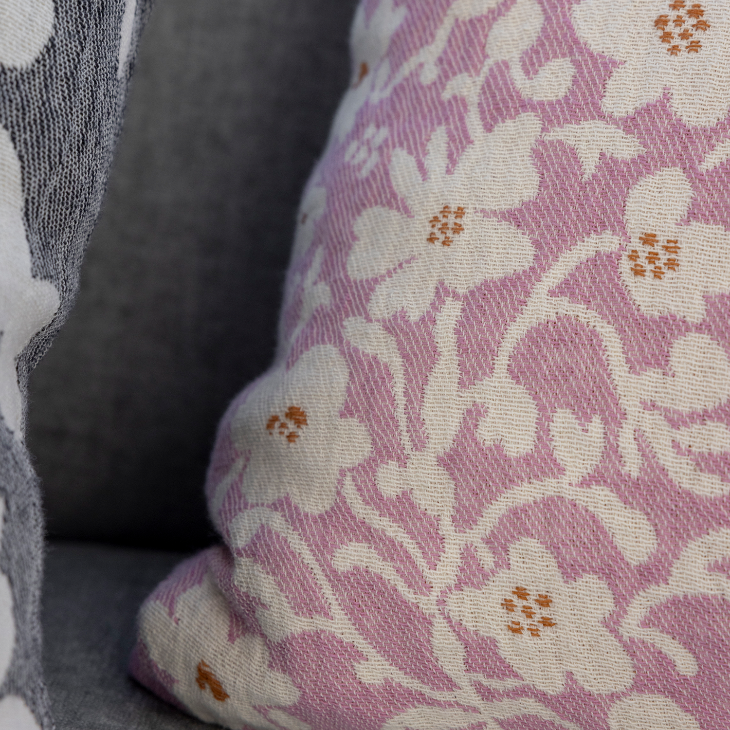 Ruusumalva Tyynynpäällinen Jacquard
