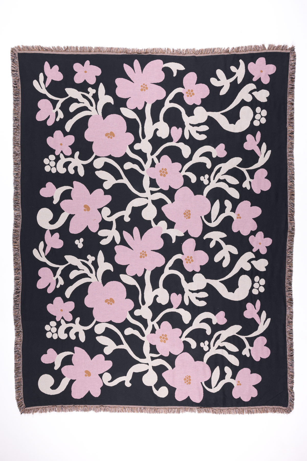 Ruusumalva Torkkupeitto Jacquard