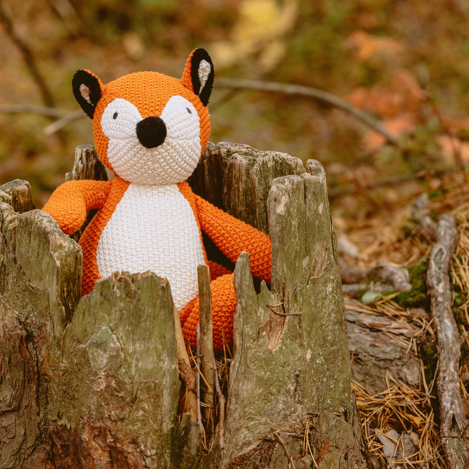 Elmo Fox Knitted Toy