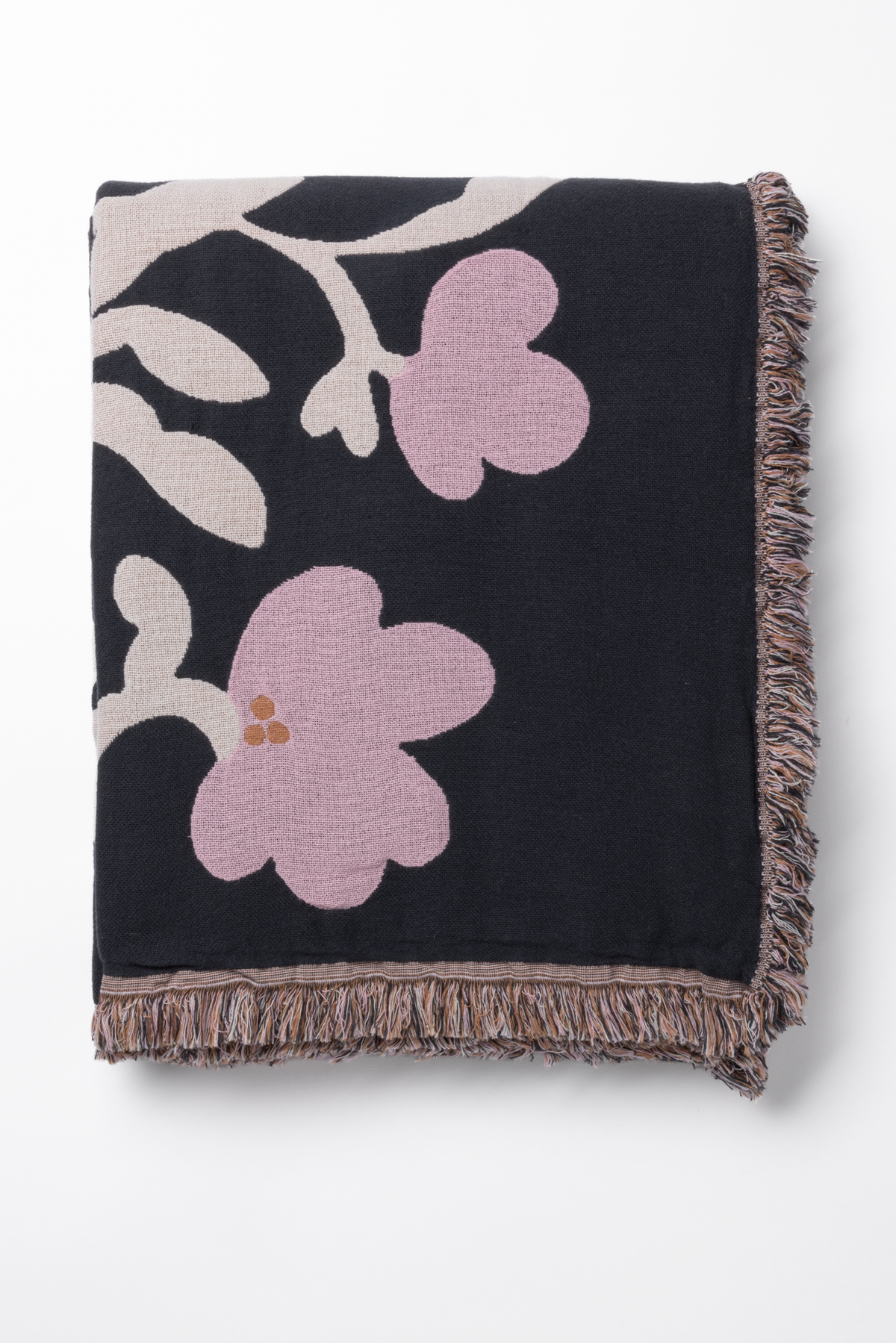 Ruusumalva Torkkupeitto Jacquard