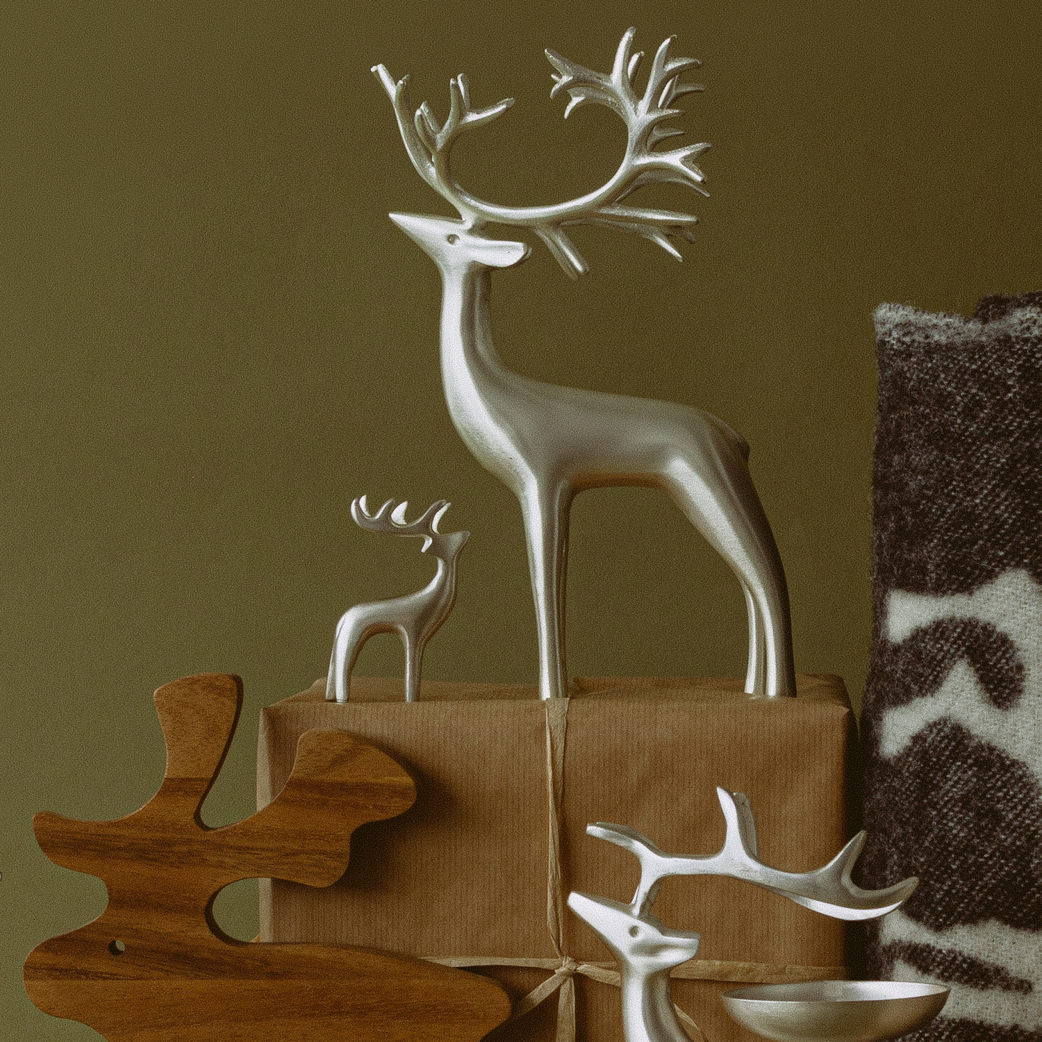 Silvered Small Reindeer