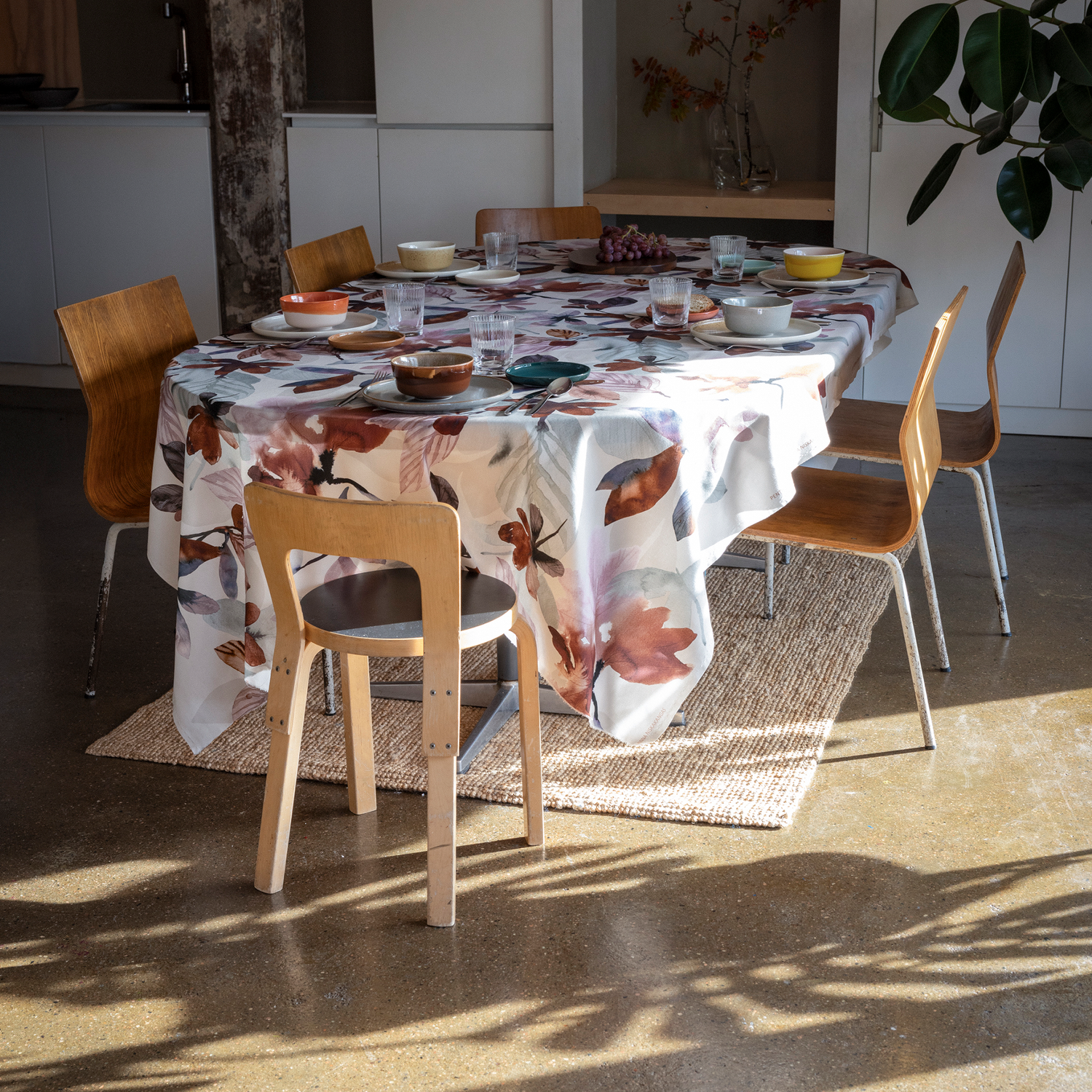 Kastanja Akryylipinnoitettu Puuvillakangas
