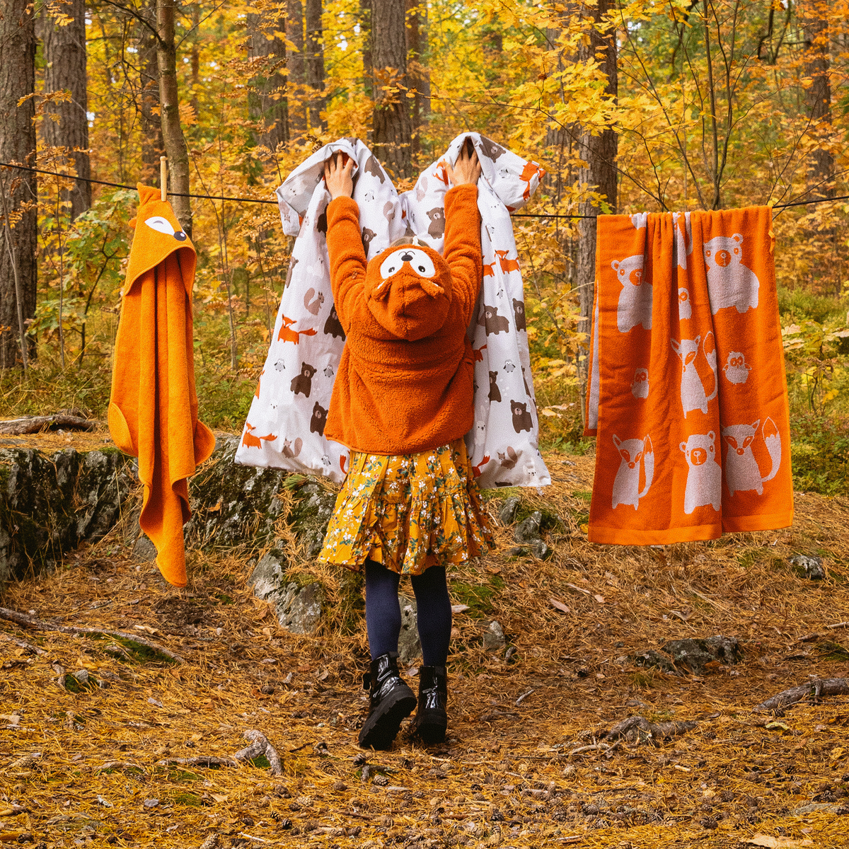 Metsänväki Kettu Hooded Towel