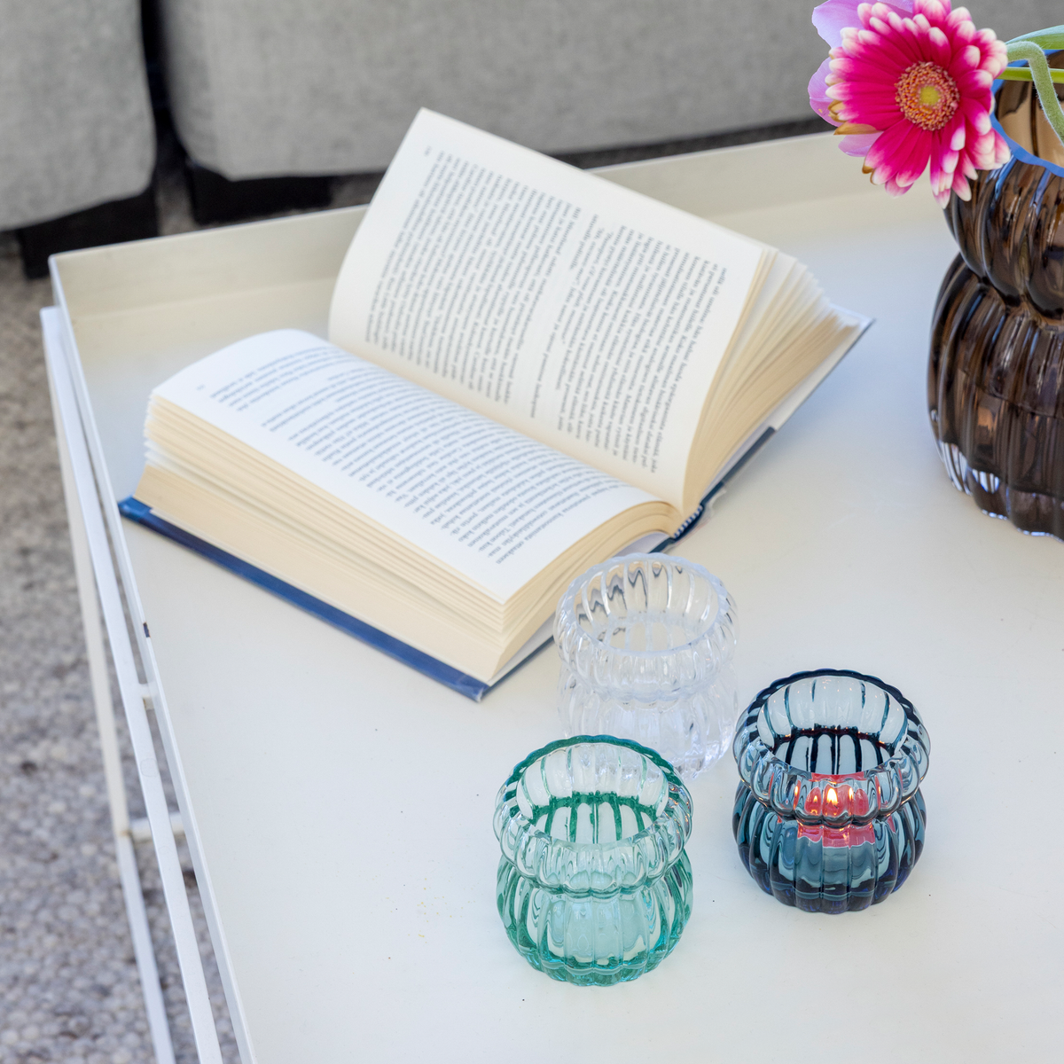 Vilja Tealight Candle Glass