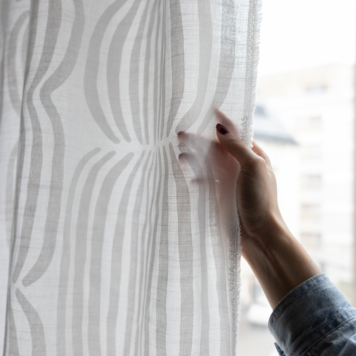 Vilja Cotton Fabric Curtain Quality