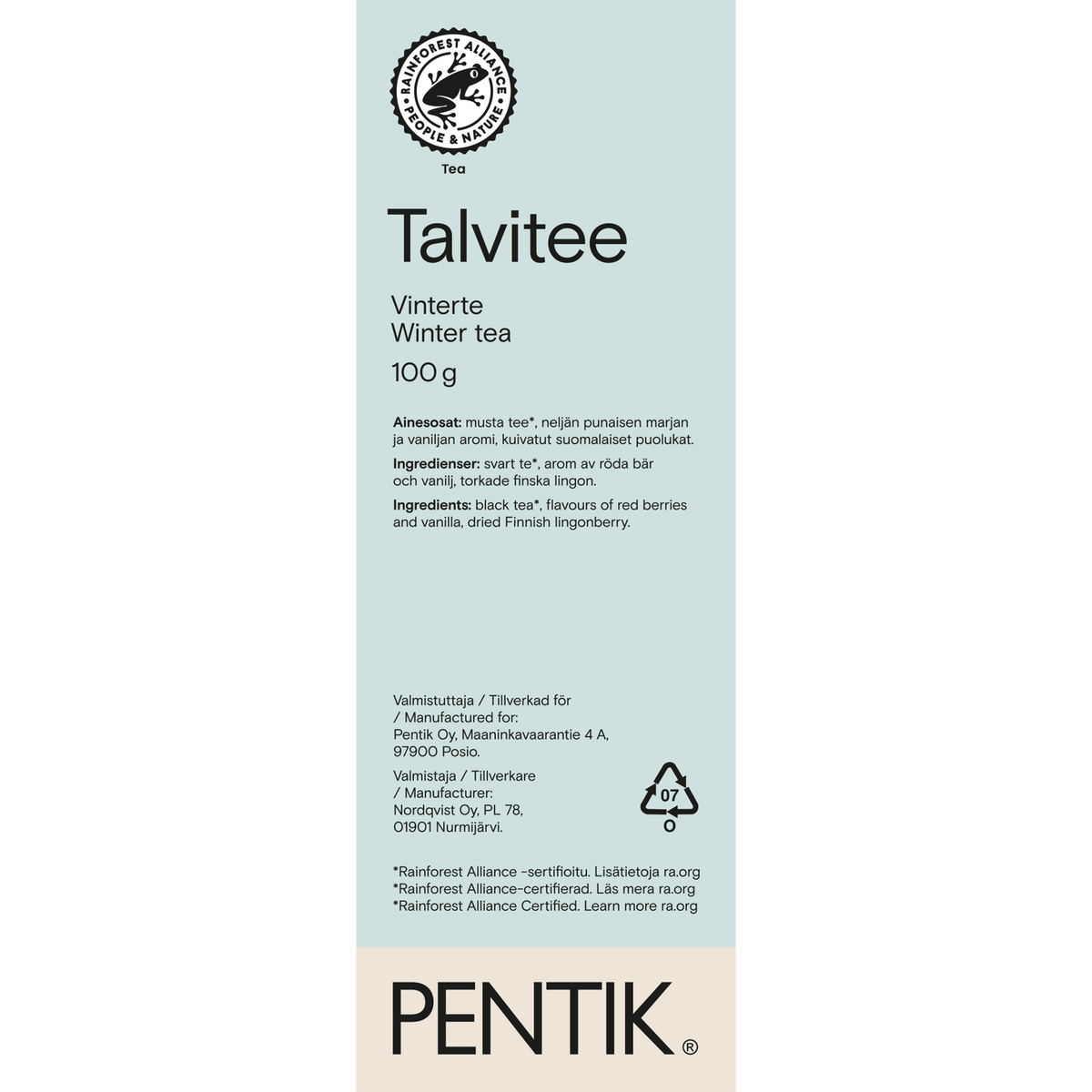 Talvitee - PENTIK - Kattaus/Herkut/Teet