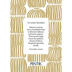 Lahjapaketointi Vilja - kortilla - PENTIK - 